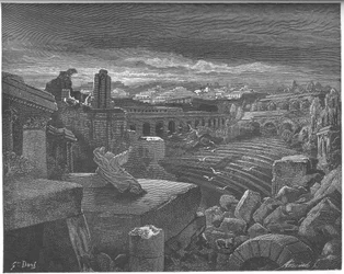 Jesajas vision av Babylons förstörelse, 1897