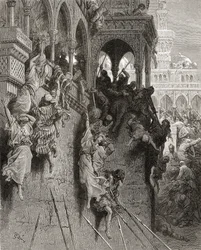 Massaker i Antiokia, illustration från 