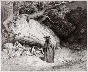 Den gudomliga komedin, Helvetet, sång 4: De oskyldiga själarna i Limbo - av Dante Alighieri (1265-1321) - Illustration av Gustave Doré (1832-1883)