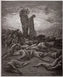 Den gudomliga komedin, Skärselden, Sång 20: De girigas själar - av Dante Alighieri (1265-1321) - Illustration av Gustave Doré (1832-1883)