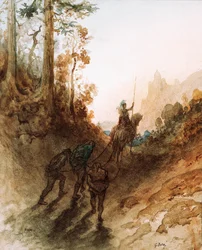 Jättarna är tillfångatagna, ca. 1869-83 (akvarell)