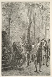 The Joicing of Sir Gareths Marriage, från Stories of the Days of King Arthur av Charles Henry Hanson, pub.1898