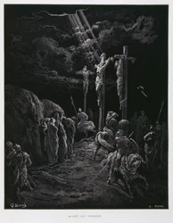 Kristi död på korset, illustration från Dore-bibeln