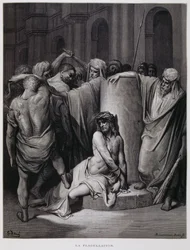 Flagelleringen av Kristus; Illustration från Dore-bibeln