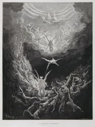 Yttersta domen, illustration ur Dorés bibel