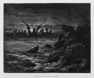 Profeten Daniels vision, illustration från Dore-bibeln