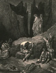 Varför fäster du ännu din blick där nere bland de lemlästade och eländiga skuggorna, omkring 1890