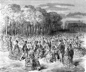 "Zoological Gardens - Sunday Promenade", 1872.