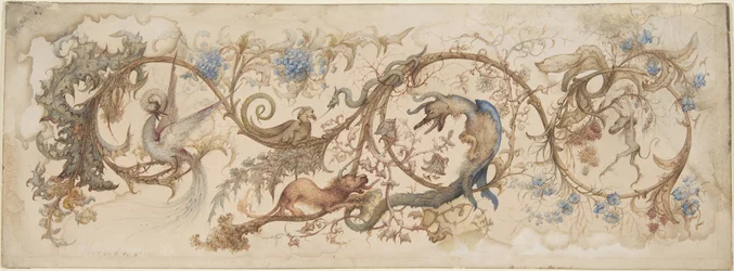 Allegori över laster, 1840-98.