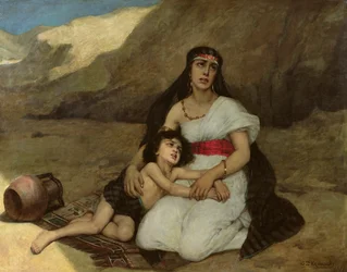Arabisk kvinna och hennes barn, 1877