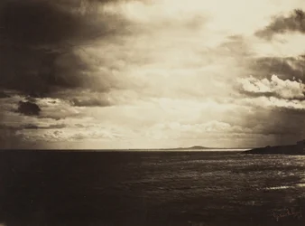 Molnig himmel, Medelhavet, 1857