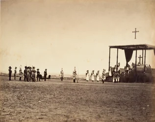 Mässa på Camp de Châlons, 1857.