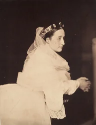 Kejsarinnan Eugenie vid bön, 1856.