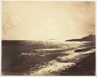 Medelhavet med berget Agde