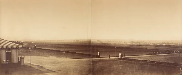 Panorama över lägret i Châlons (sex fotografier i tre ramar)