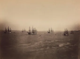 De franska och engelska flottorna, Cherbourg, augusti 1858.