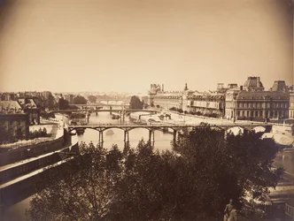 [Utsikt över Seine, Paris], 1857.