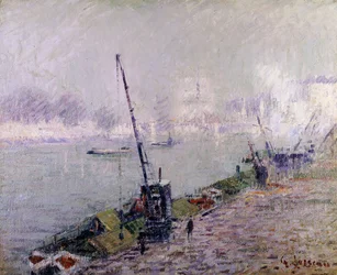 Paris, Henri IV-bron, på morgonen; Paris, Le Pont Henri IV, le Matin,
