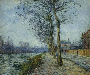 Oise vid Pontoise; The Oise at Pontoise, 1900