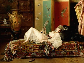 En liggande Odalisque,