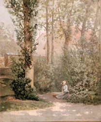 I parken (olja på duk)