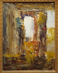 Abstrakt utkastmålning av Gustave Moreau (1826-1898) 1800-talets Paris, Musee Gustave Moreau