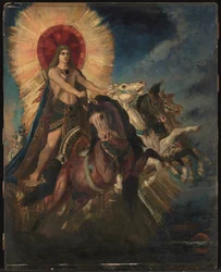 Apollons eller Phoebus-Apollos vagn (olja på pannå)