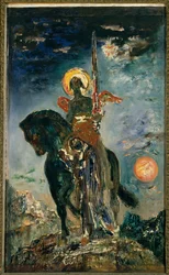 Parken och dödsängeln. Olja. 1,10 x 0,37 m. Paris, Musée Gustave Moreau