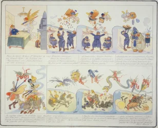 1:a världskriget / julen 1916 / fransk karikatyr