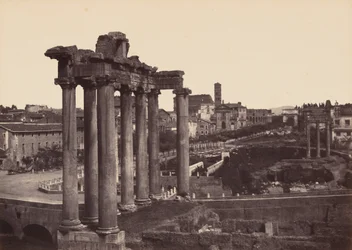 Rom, Vue Prise au Forum (Rom, utsikt över Forum),1858-1859 (fotografi)