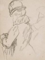 Mademoiselle Pouvereau (kol på papper)