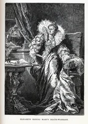 Elizabeth undertecknade Marys dödsdom, 1882