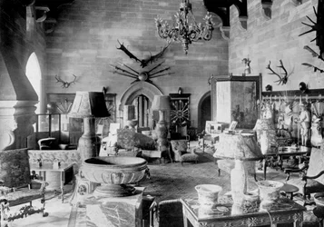 The Great Hall, Warwick Castle, 1924-1926.