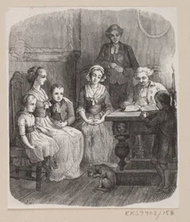 Illustration till "Allt på rätt plats" i H.C. Andersen, "Sagor och berättelser", volym 2
