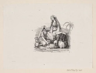 Illustration till "Den flygande resväskan" i H.C. Andersen, "Sagor och berättelser", volym 1