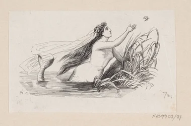 Illustration till "Den lilla sjöjungfrun" i H.C. Andersen, "Sagor och berättelser", volym 1