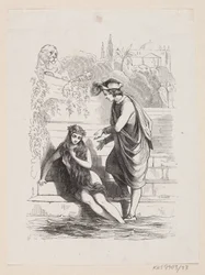 Illustration till "Den lilla sjöjungfrun" i H.C. Andersen, "Sagor och berättelser", volym 1
