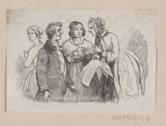Illustration till "Det är sant" i H.C. Andersen, "Sagor och berättelser", volym 2