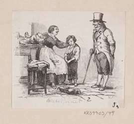 Illustration till "The Metal Pig" i H.C. Andersen, "Sagor och berättelser", volym 1