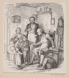 Illustration till "Under pilträdet" i H.C. Andersen, "Sagor och berättelser", volym 2