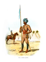 The 13th Bengal Lancers, c1890.