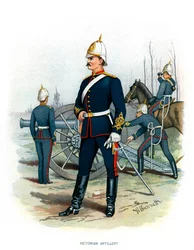 Viktorianskt artilleri, c1890.