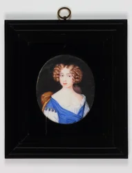 Lady Catherine Cavendish (akvarell på veläng)