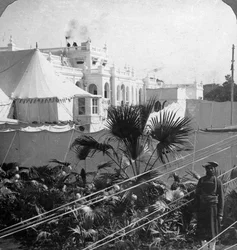 Kung-kejsarnas läger. Delhi, Indien, 1912.