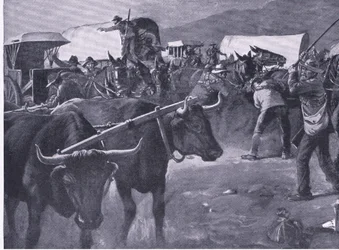 A hashed inspan, illustration från After Pretoria: The Guerilla War, 1902