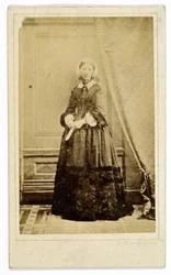 Visitkort av Florence Nightingale, omkring 1858