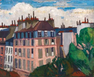 Rooftops, Paris, 1909-1912.
