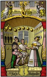 Frisör och perukmakare, 1500-talet 1849.