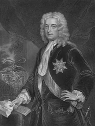 Robert Walpole, Earl of Orford. Från originalet av Jarvis, i Thomas Walpoles samling,