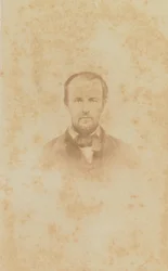 Carte-de-visit-porträtt av Harold M. White, 1860-1862.